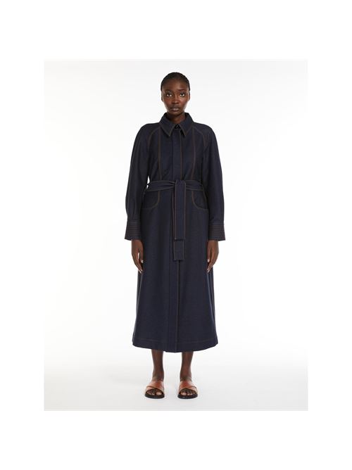 Denim-look jersey trench coat MAXMARA LEISURE | 2416901018600004